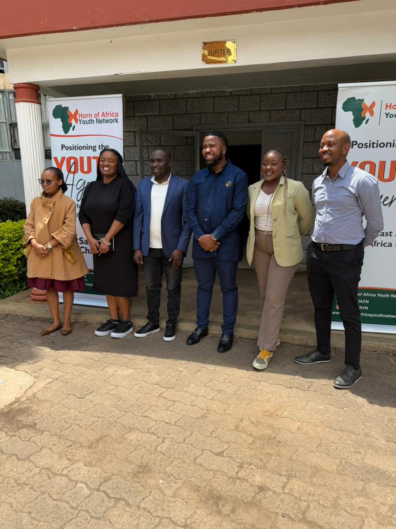 TSB team with Horn of Africa Youth Network - Positioning the Youth Agenda in East Africa