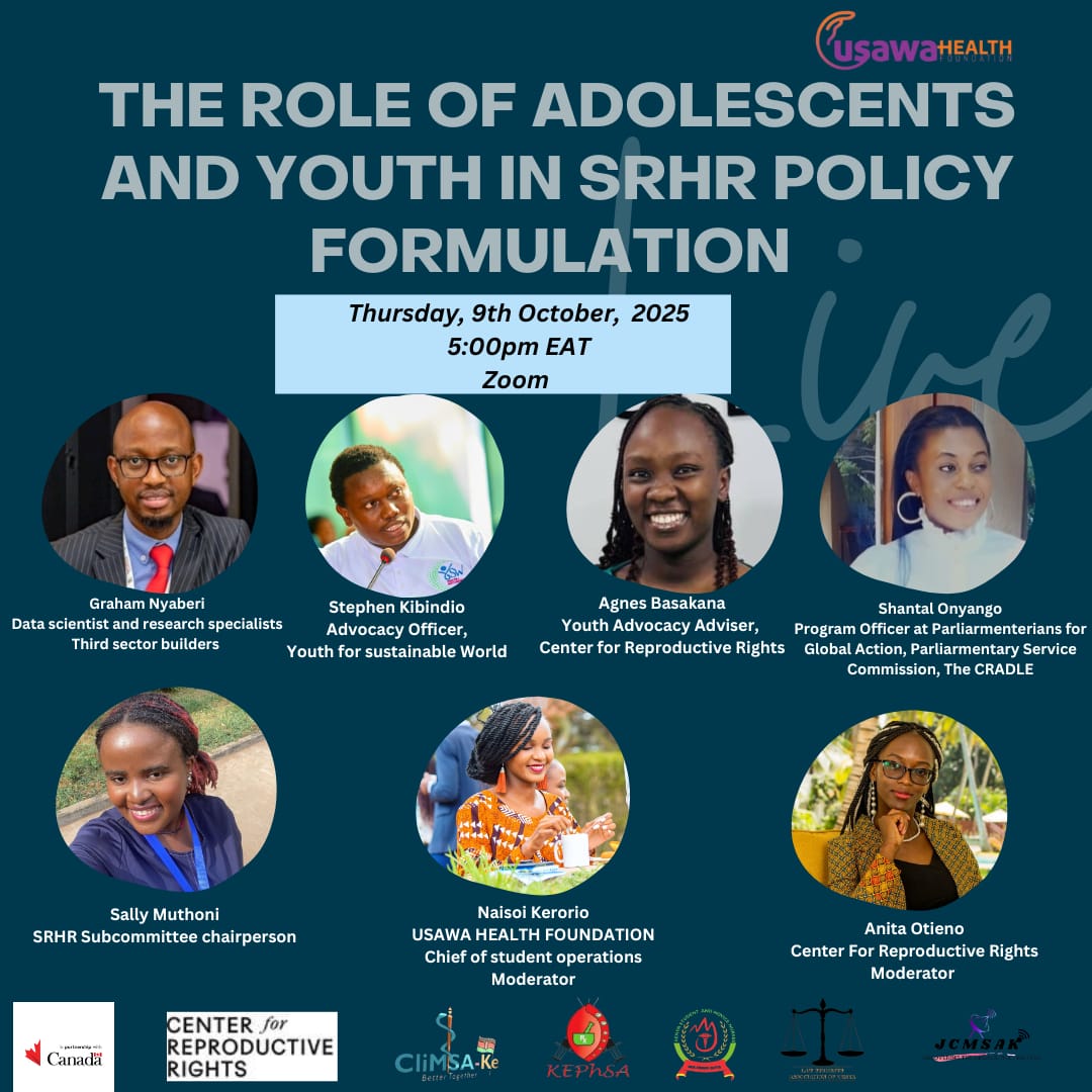 Youth in SRHR Leadership Webinar poster